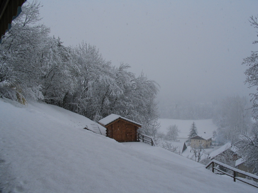 Ce matin la neige est là