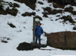Plaisir de marcher dans la neige.