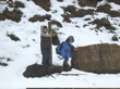 Plaisir de marcher dans la neige.
