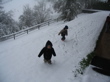 Première promenades dans la neige
