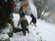 Première promenades dans la neige