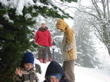 Première promenades dans la neige