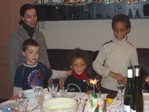 Sandrine, Alexis, Melchior, Ménélik