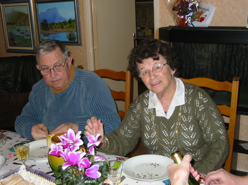 Repas de Nicole, Jean-Pierre et Renée.