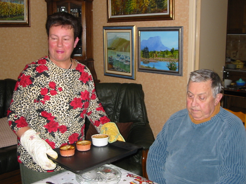 Repas de Nicole, avec Jean-Pierre