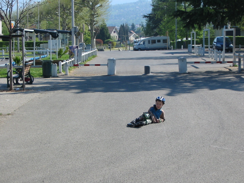 Alexis fait du roller !