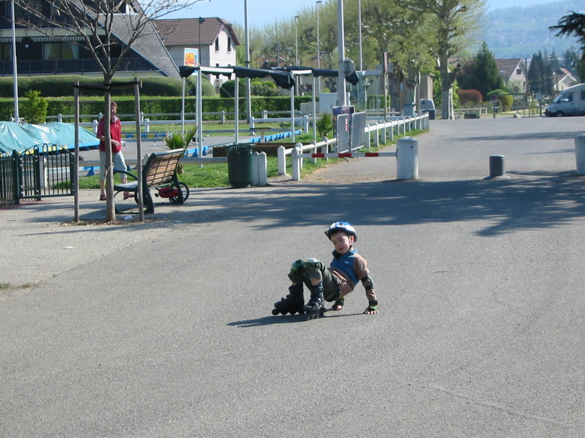 Alexis fait du roller !