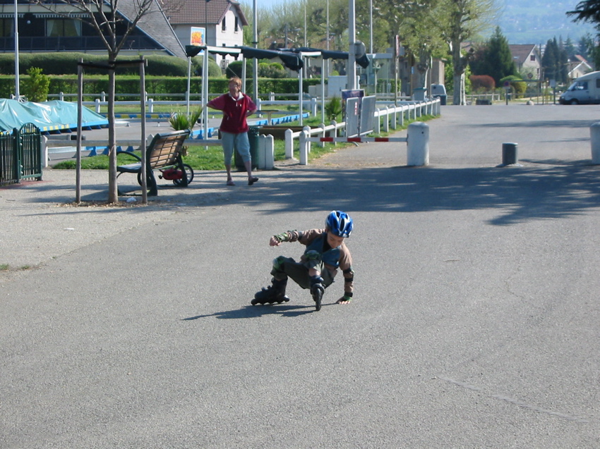 Alexis fait du roller !