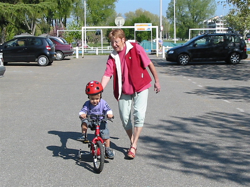 Aurélien fait du vélo