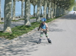 Alexis fait du roller !