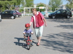 Aurélien fait du vélo