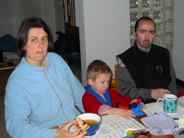 Petit déj en famille