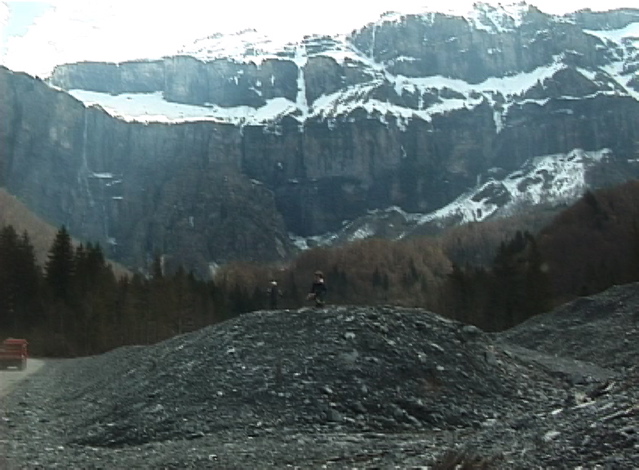 sur la moraine alluviale