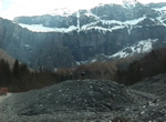sur la moraine alluviale