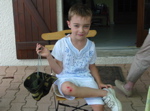 Alexis en costume balinais