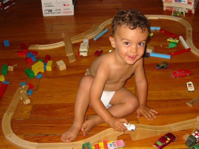 Aurélien et le petit train, le bonheur. - 4