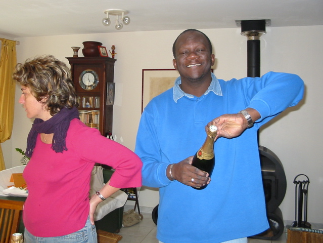 Le champagne coule à flot !