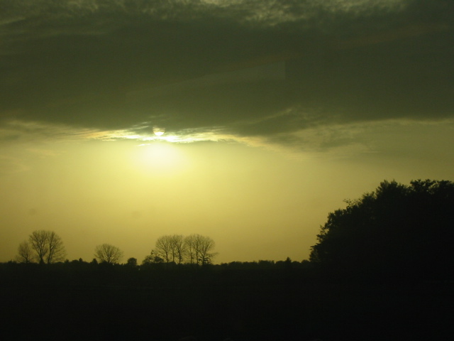 Coucher de soleil depuis le train. - 4